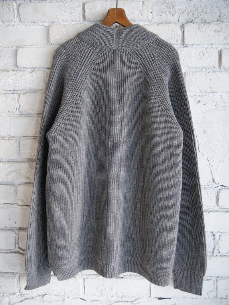 画像3: BATONER【MEN'S】SIGNATURE SHAWL COLLAR CARDIGANバトナー シグネチャーショールカラーカーディガン(BN-25FM-041)●