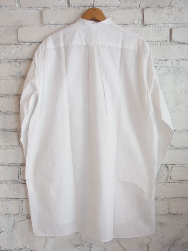 COMOLI コモリ バンドカラーシャツ (X01-02002)