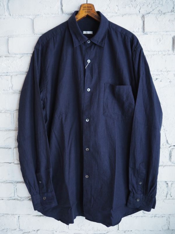 即納在庫 COMOLI - comoliシャツ 21SS サイズ3 ネイビーの通販 by