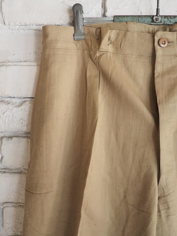 DEADSTOCK FRENCH ARMY M52 CHINO PANTS 後期ワンタック