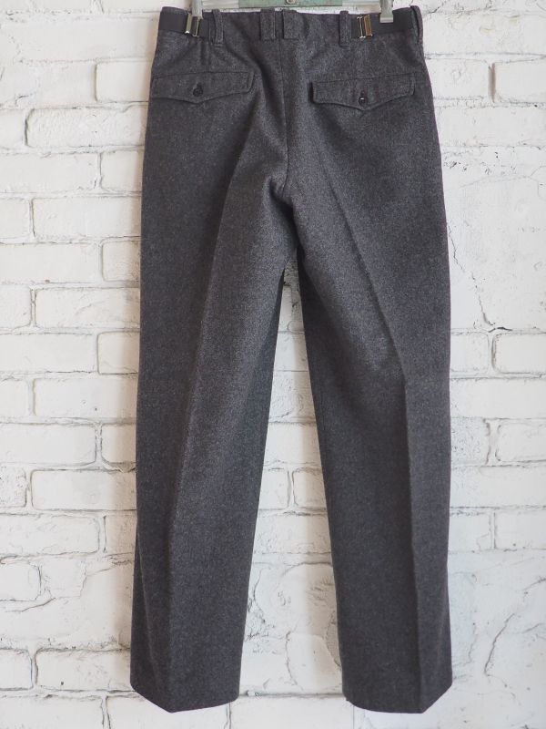 DEADSTOCK 60's GERMAN ARMY FLANNEL WOOL TROUSERS デッドストック 60