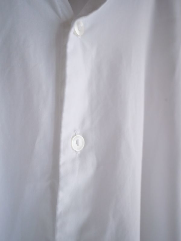 50〜60's VINTAGE BRITISH BAND COLLAR DRESS SHIRT (DOUBLE CUFFS) 50