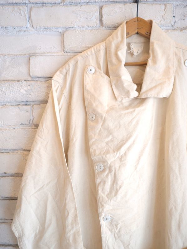 DEADSTOCK 50's FRENCH ARMY LINEN HOSPITAL COAT デッドストック50