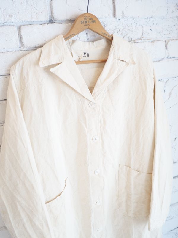 DEADSTOCK 50's FRENCH ARMY LINEN HOSPITAL COAT デッドストック 50 ...