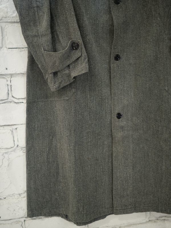 VINTAGE 50's FRENCH WORK BLACK CHAMBRAY COAT ヴィンテージ 50年代 