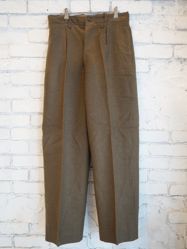 DEADSTOCK 50's FRENCH ARMY WOOL TROUSERS デッドストック 50年代 