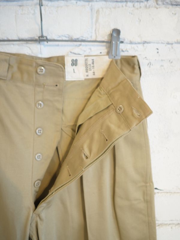 DEADSTOCK FRENCH ARMY M52 CHINO PANTS 後期 size80L デッドストック 