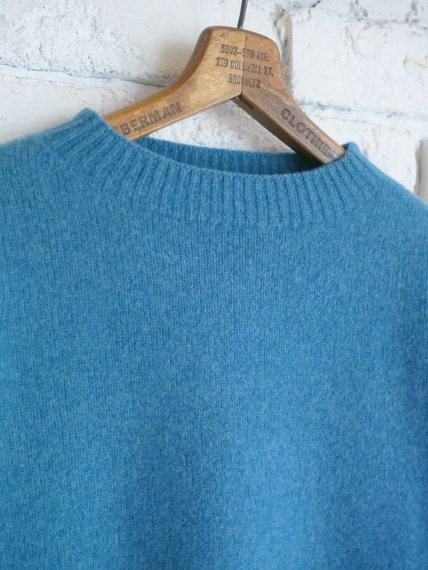 MITTAN ウルグアイメリノ ウールセーター 浅葱色 サイズ1