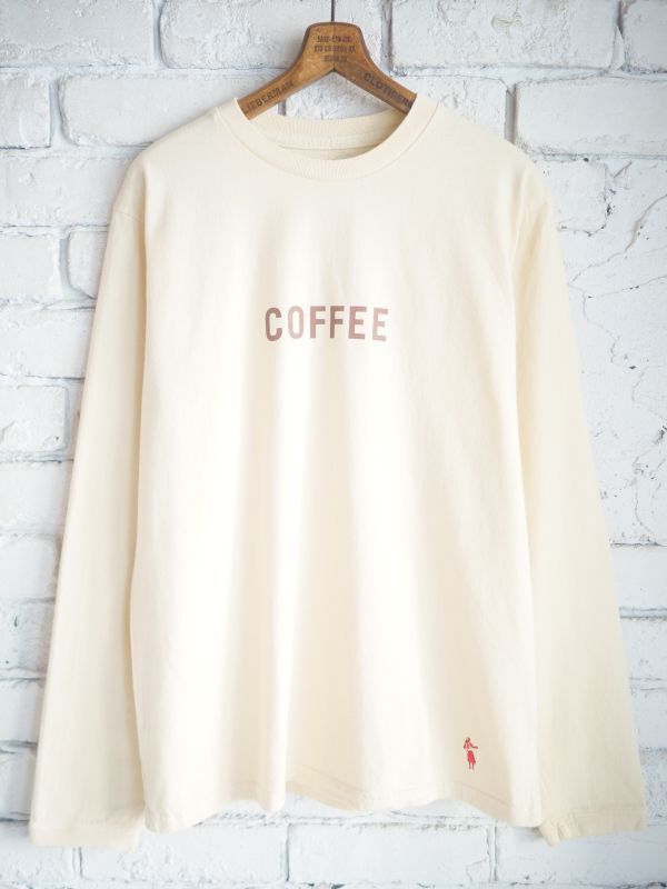 画像1: grown in the sun  グローインザサン L/S Tシャツ Belluria Exclusive Model "COFFEE-MILK" ロングスリーブTシャツ 〝コーヒー-ミルク〟 (1)