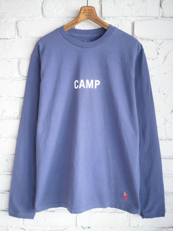 画像1: grown in the sun  グローインザサン L/S Tシャツ Belluria Exclusive Model "CAMP-ALONE" ロングスリーブTシャツ 〝キャンプ-アローン〟 (1)