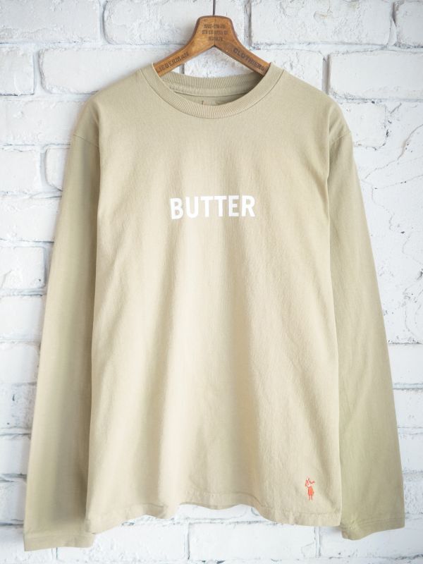画像1: grown in the sun  グローインザサン L/S Tシャツ Belluria Exclusive Model "BUTTER-BREAD" ロングスリーブTシャツ 〝バター-ブレッド〟 (1)