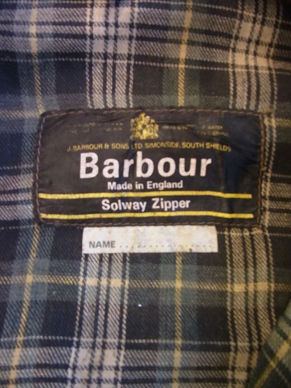 Vintage Barbour ヴィンテージ バブアー SOLWAY ZIPPER ソルウェイ