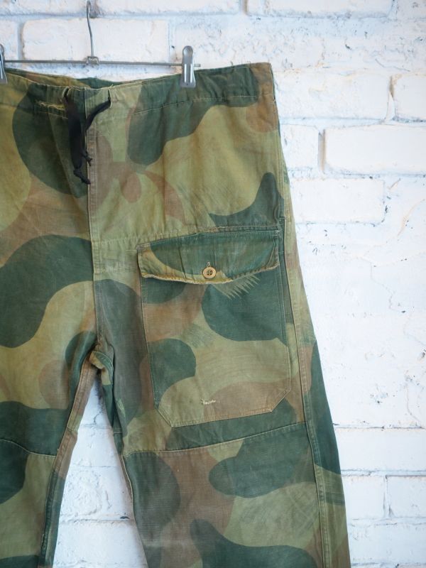 VINTAGE 50's BELGIAN BRUSHED CAMO PANTS ヴィンテージ ベルギー軍 ブラッシュカモパンツ