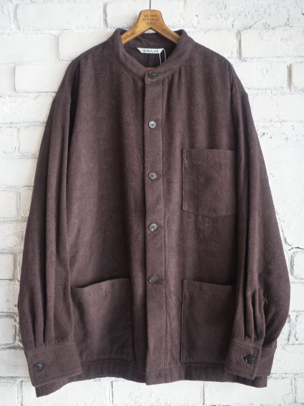 AURALEE ORGANIC COTTON TERRY CLOTH SHIRT BLOUSON オーラリー