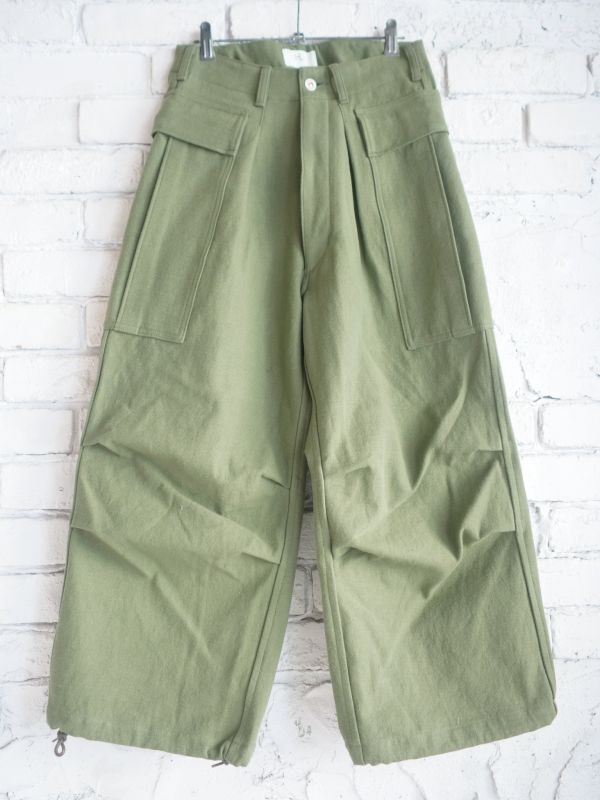 HERILL HL Denim Cargo pants OLIVE | www.yokecomms.com