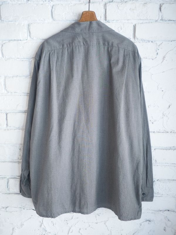 COMOLI ヨリ杢オープンカラーシャツ(V01-02020)