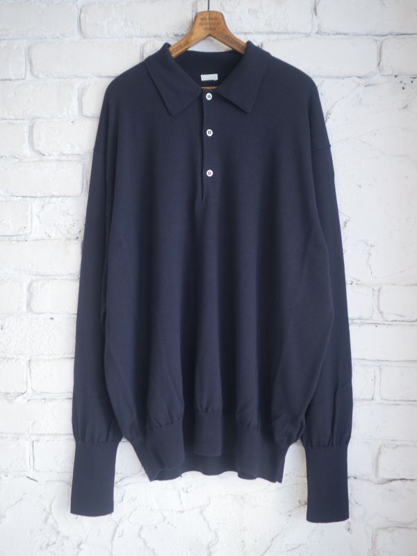 A.PRESSE L/S Knit Polo Shirt アプレッセ ロングスリーブニット