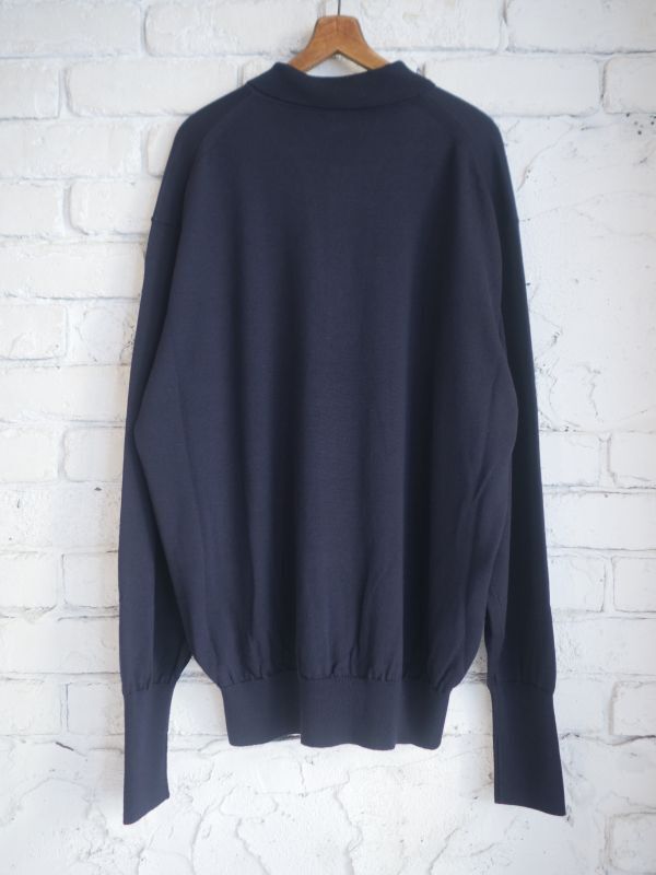 A.PRESSE L/S Knit Polo Shirt アプレッセ ロングスリーブニット ...