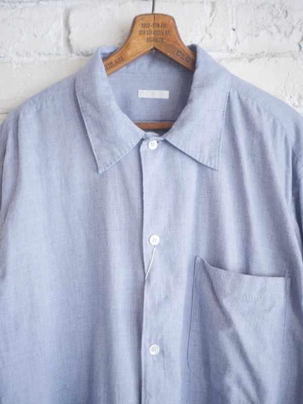 Comoli オープンカラー コットンシャツ シャツ | mediacenter 