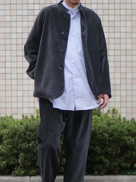 卸売 CUT PILE JACKET アウター blurhms HOSPITAL cut REVERSIBLE pile