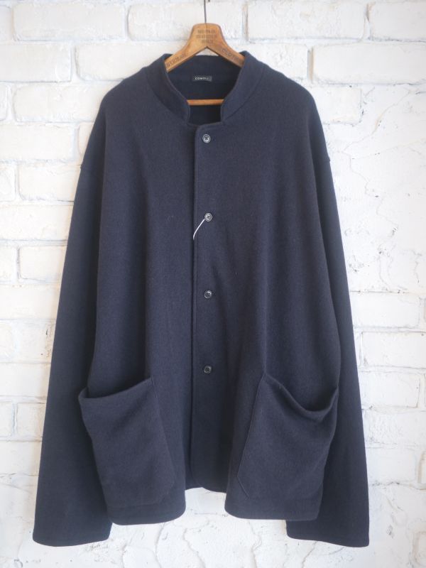 袖丈65comoli 22aw カシミヤ スタンドカラーニットジャケット サイズ3