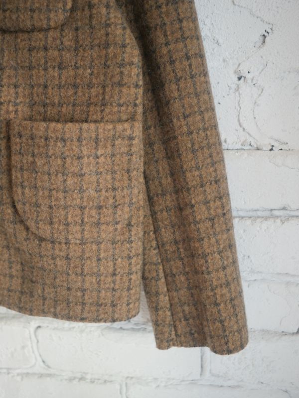 R&D.M.Co- / OLDMAN'S TAILOR WOOL FELT GUN CLUB CHECK JACKET