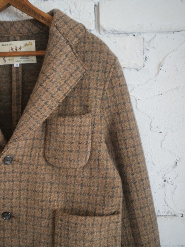 R&D.M.Co- / OLDMAN'S TAILOR WOOL FELT GUN CLUB CHECK JACKET