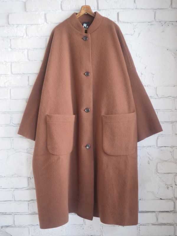 R&D.M.Co- / OLDMAN'S TAILOR WOOL FELT OVER SIZE COAT  オールドマンズテーラーアールアンドディーエムコー ウールフェルトニットオーバーサイズコート(5859)