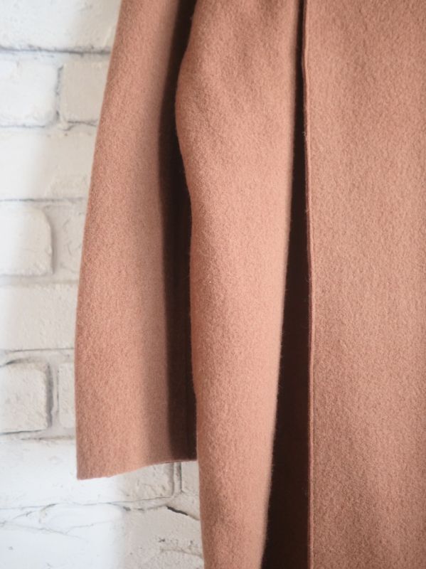 R&D.M.Co- / OLDMAN'S TAILOR WOOL FELT KNIT HOODIE COAT オールド