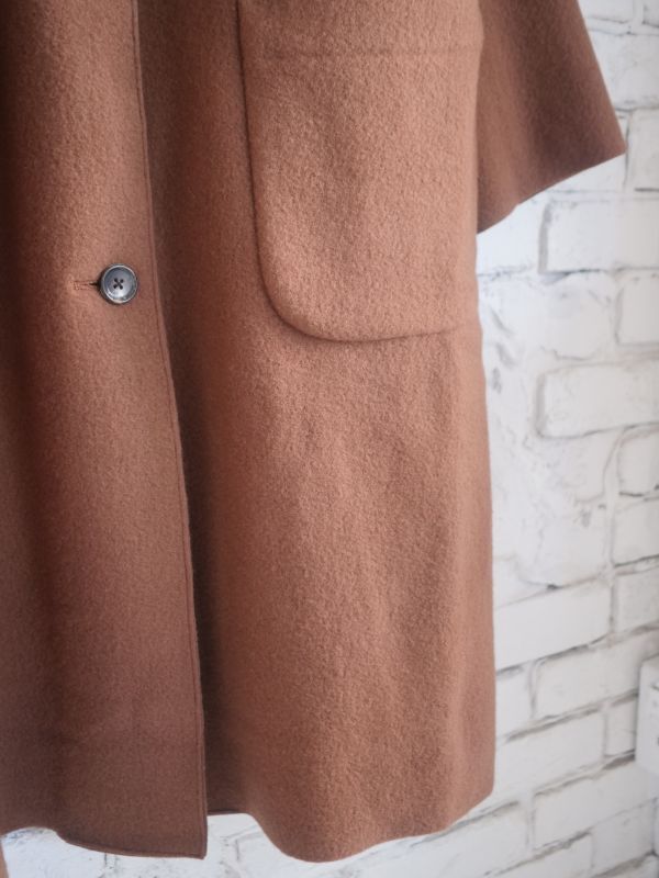 R&D.M.Co- / OLDMAN'S TAILOR WOOL FELT OVER SIZE COAT  オールドマンズテーラーアールアンドディーエムコー ウールフェルトニットオーバーサイズコート(5859)