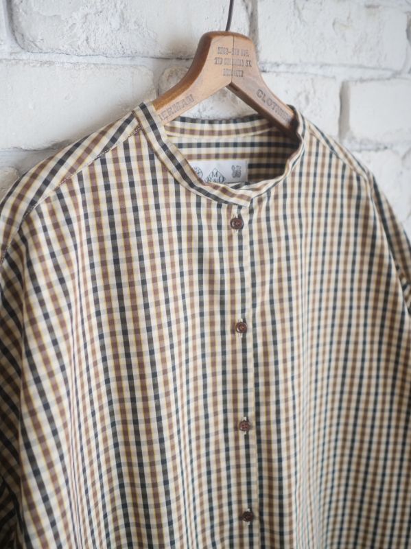 R&D.M.Co- / OLDMAN'S TAILOR ROBINSON'S CHECK GATHER SLEEVE DRESS