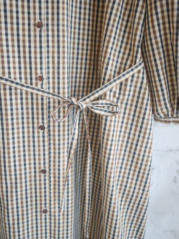 R&D.M.Co- / OLDMAN'S TAILOR ROBINSON'S CHECK GATHER SLEEVE DRESS