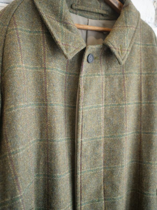 A.PRESSE Tweed Balmacaan Coat アプレッセ ツイードバルマカーン