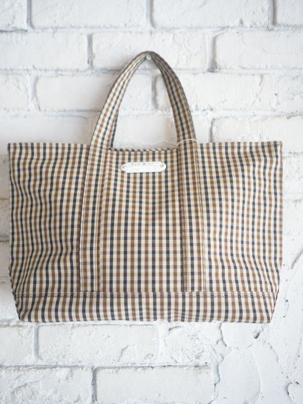 R&D.M.Co- / OLDMAN'S TAILOR ROBINSON'S CHECK TOTE BAG アールアンド