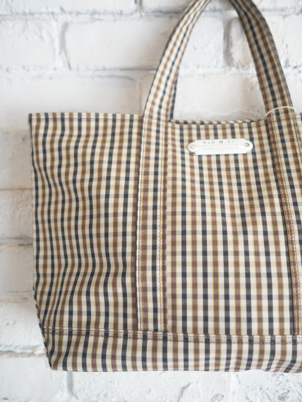 R&D.M.Co- / OLDMAN'S TAILOR ROBINSON'S CHECK TOTE BAG アールアンド