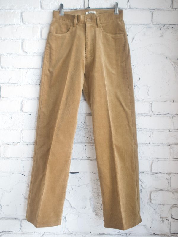 AURALEE(レディース) FINX CORDUROY PANTS オーラリー フィンクスコーデュロイパンツ (A23SP03FC)