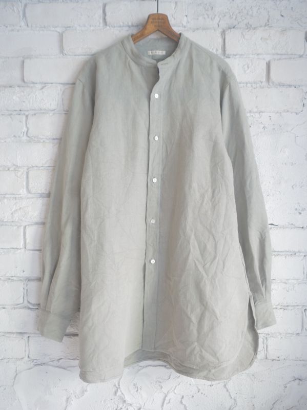 HEUGN Linen Rob ユーゲン リネンロブスタンドカラーシャツ (SHIRT065)