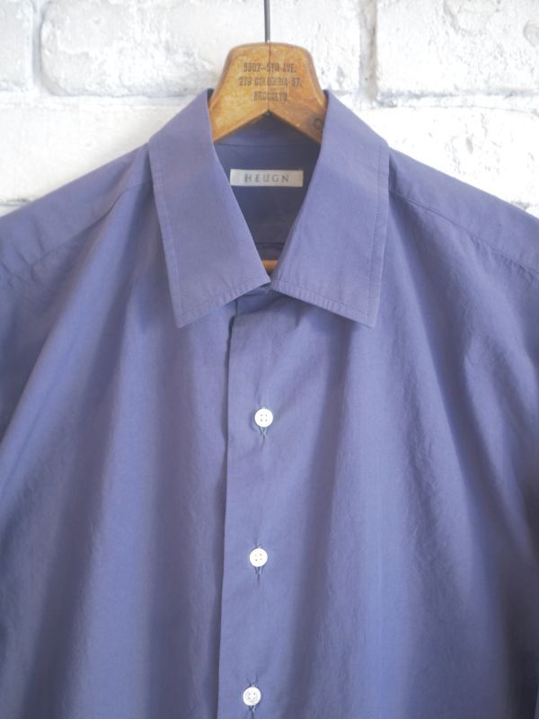 HEUGN ユーゲン Alan SHIRT019 アランレギュラーカラーシャツ裾幅約595cm