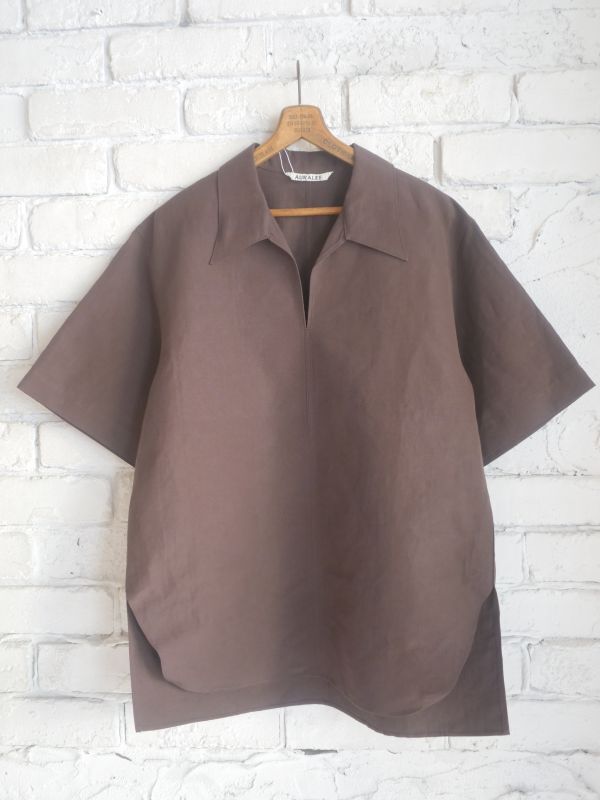 AURALEE (レディース) HIGH DENSITY FINX LINEN WEATHER HALF