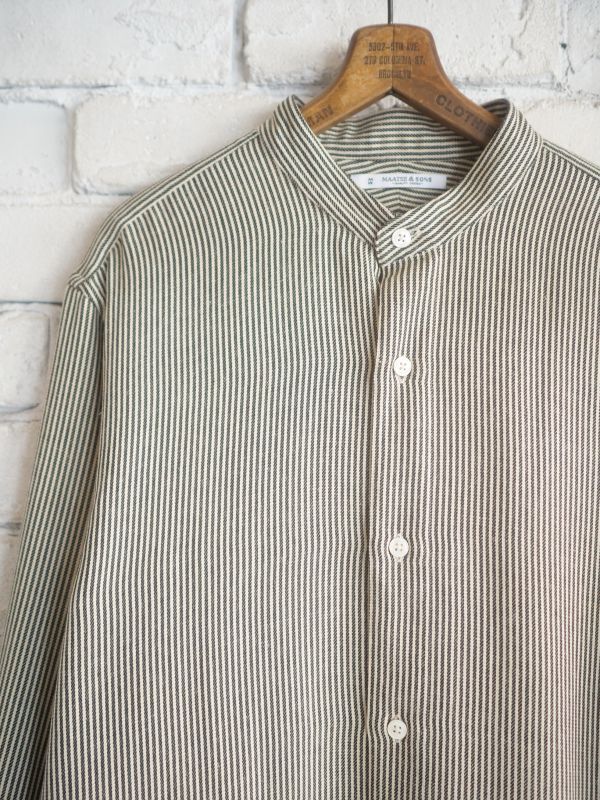 MAATEE&SONS BAND COLLAR SHIRTS マーティーアンドサンズ バンドカラー