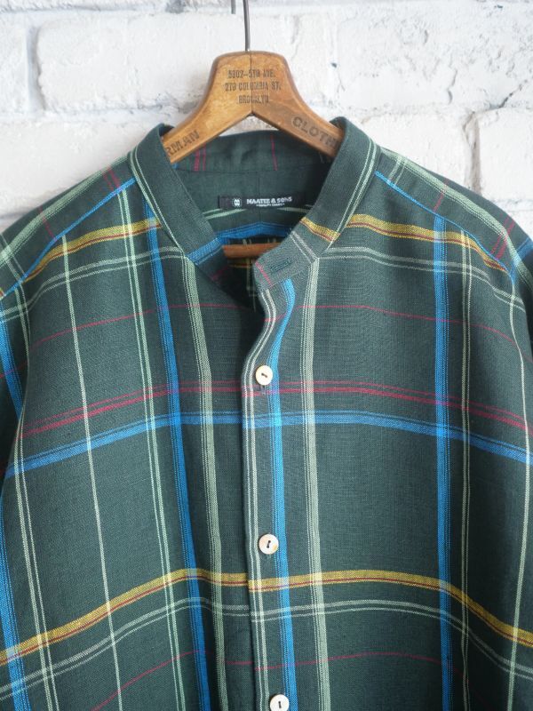 MAATEE&SONS BAND COLLAR SHIRTS マーティーアンドサンズ バンドカラー