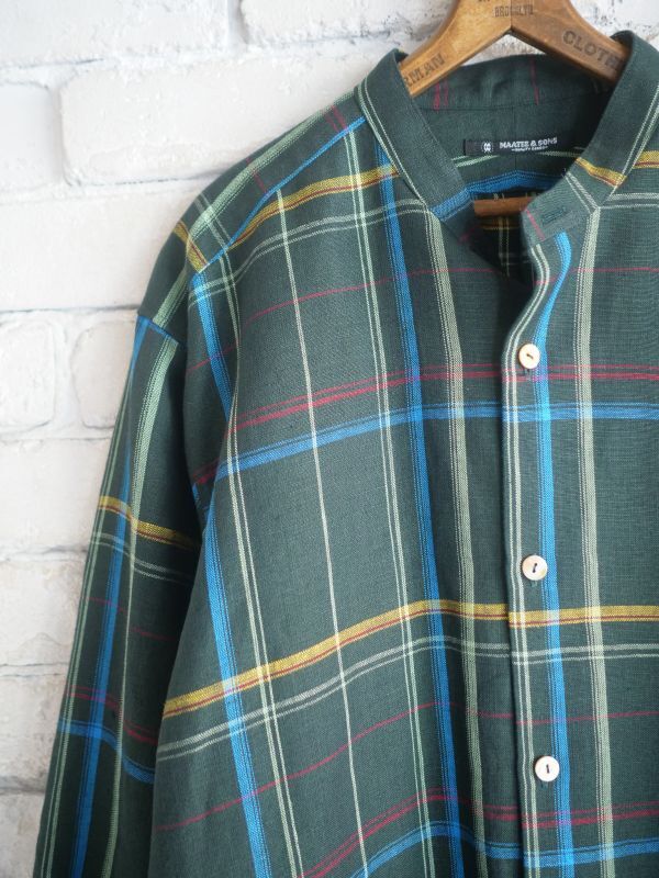 MAATEE&SONS BAND COLLAR SHIRTS マーティーアンドサンズ バンドカラー