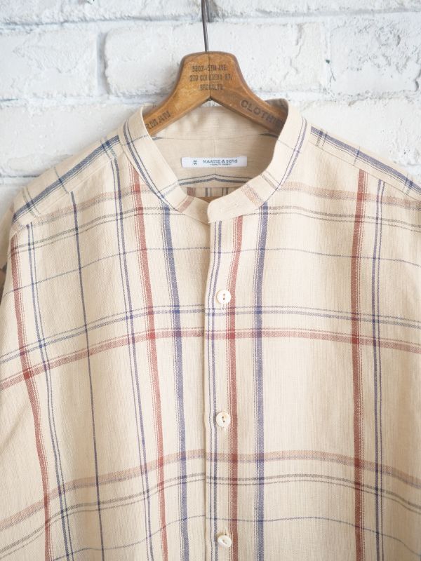 BANDCOLLAMAATEE&SONS BAND COLLAR SHIRTS マーティーアンドサンズ バンドカラー ...