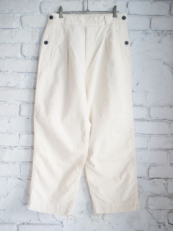 outil  ウティ　PANTALON LIMOGES タックミリタリーパンツ