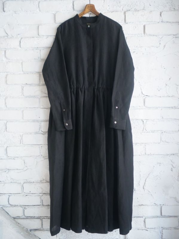 R&D.M.Co- / OLDMAN'S TAILOR DENSELY LINEN FRONT OPEN SHIRT DRESS 