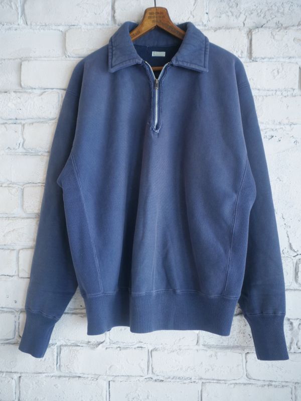 画像1: A.PRESSE Vintage Half Zip Sweatshirt アプレッセ  ハーフジップスウェットシャツ (23AAP-05-03K) (1)