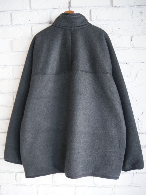 blurhms Pe/Silk Fleece Zip Jacket ブラームス ポリエステルシルクフリースジップジャケット (BHS23F023)