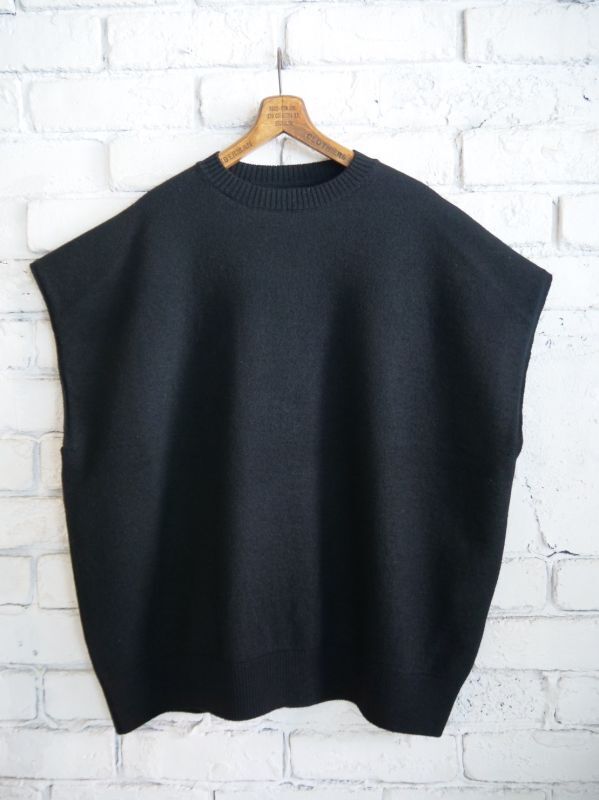 R&D.M.Co- / OLDMAN'S TAILOR 圧縮 KNIT NO SLEEVE PULLOVER アール 