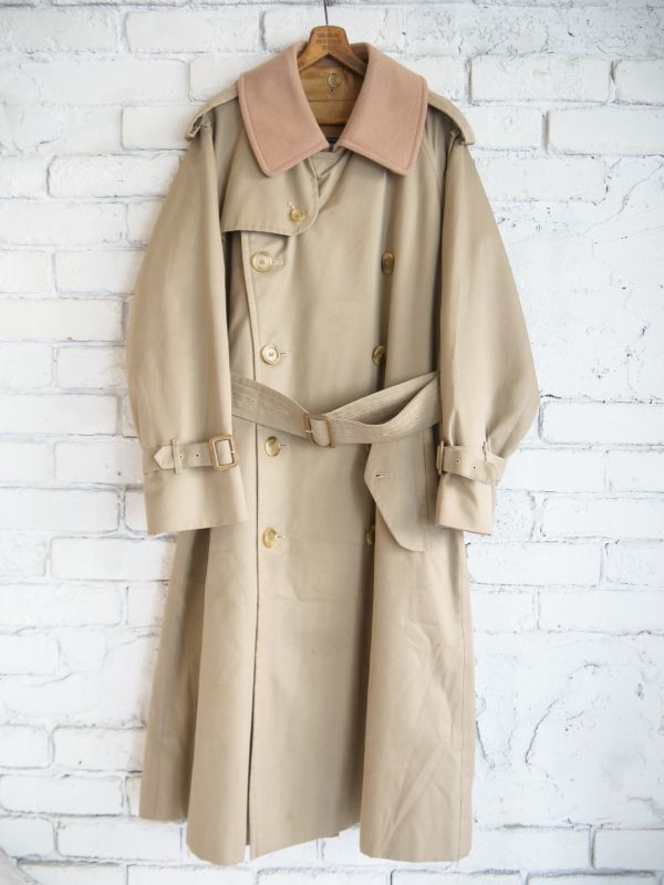 VINTAGE BURBERRY 1985s Burberry Trench21 Cotton&polyester Full set