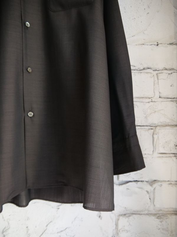 MAATEE&SONS H WOOL ONE PIECE COLLAR SHIRTS マーティーアンドサンズ ...